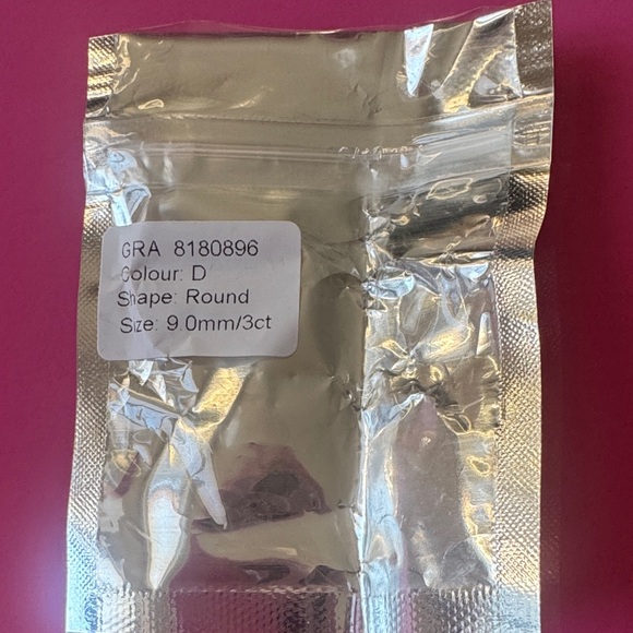 Radiant Silver Solitaire Ring - Picture 3 of 4